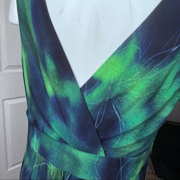 Additon Elle Floral Vneck Maxi Dress Size X - Picture 5 of 6